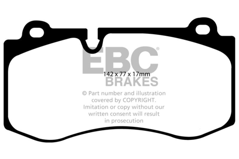 EBC 07-08 Mercedes-Benz CL550 5.5 Redstuff Front Brake Pads DP31943C