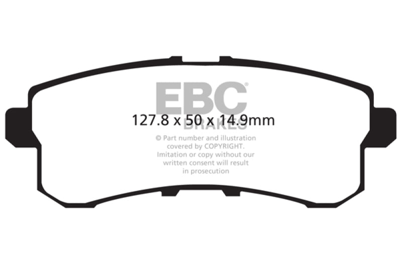 EBC 11-13 Infiniti QX56 5.6 Yellowstuff Rear Brake Pads DP41876R