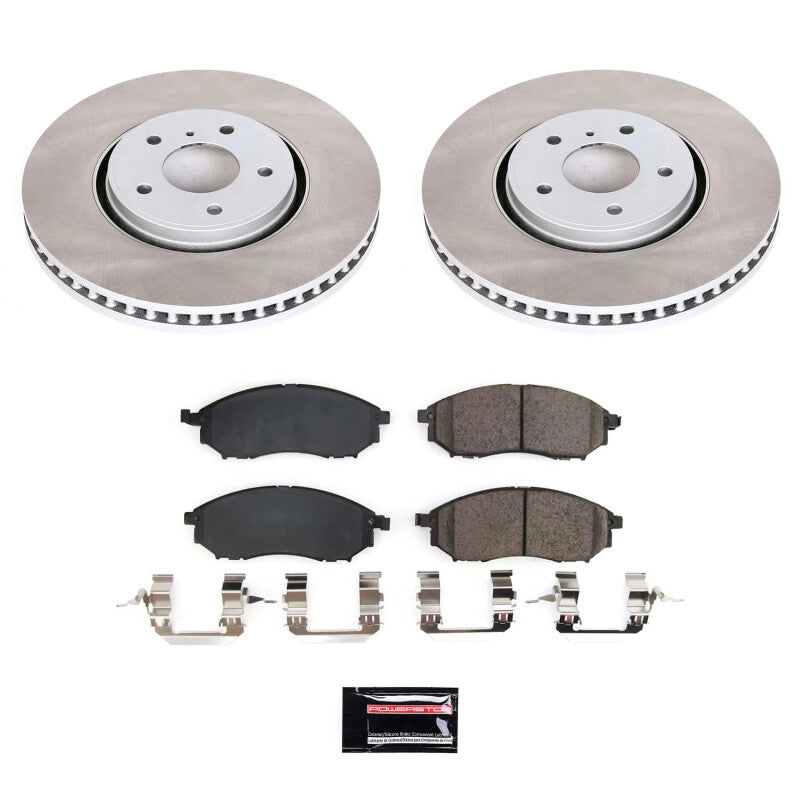 Power Stop 2014 Infiniti QX70 Front Semi-Coated Rotor Kit