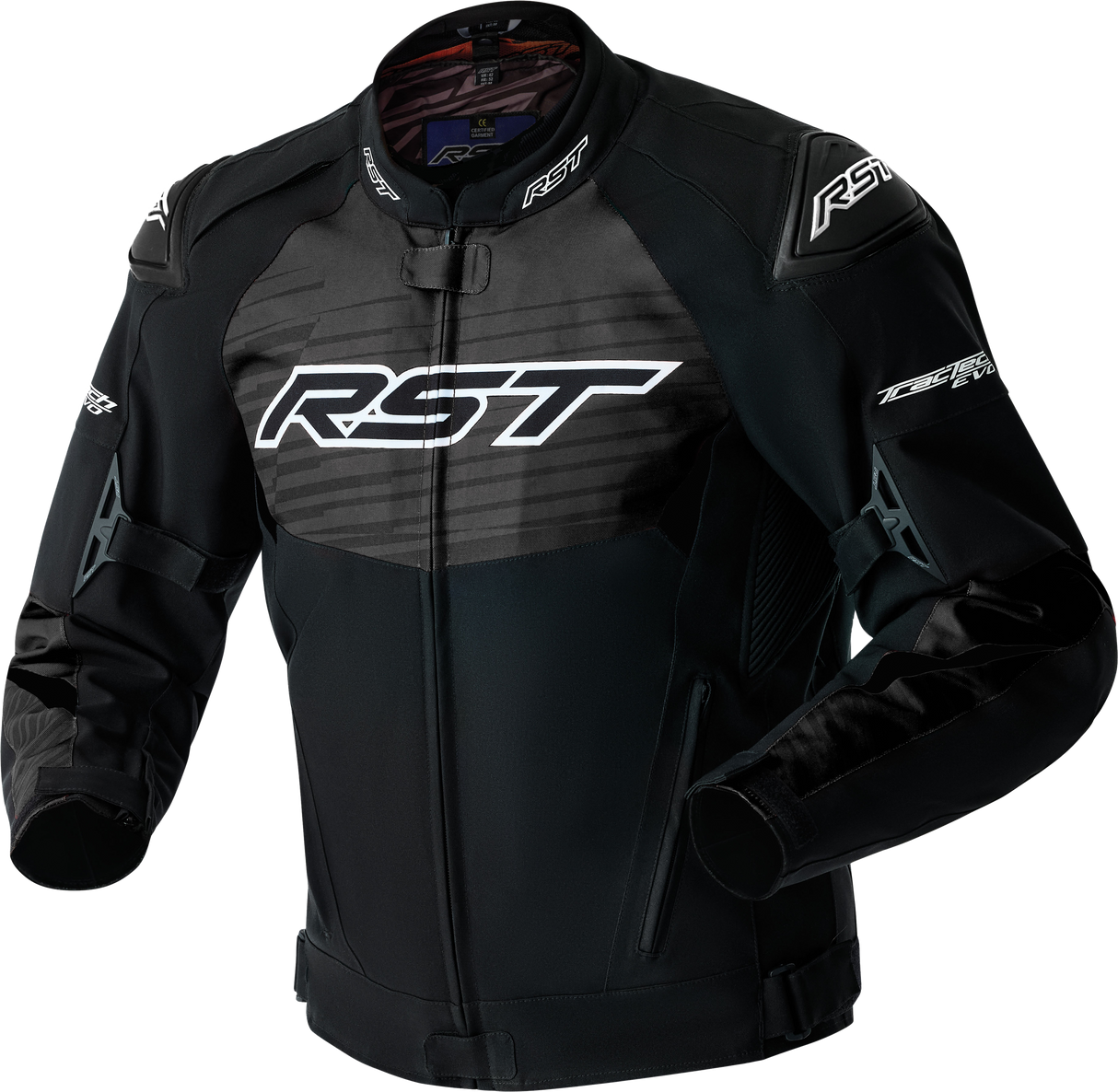 RST Tractech Evo D3o Jacket Black/White Textile Sm 103640WHI-40