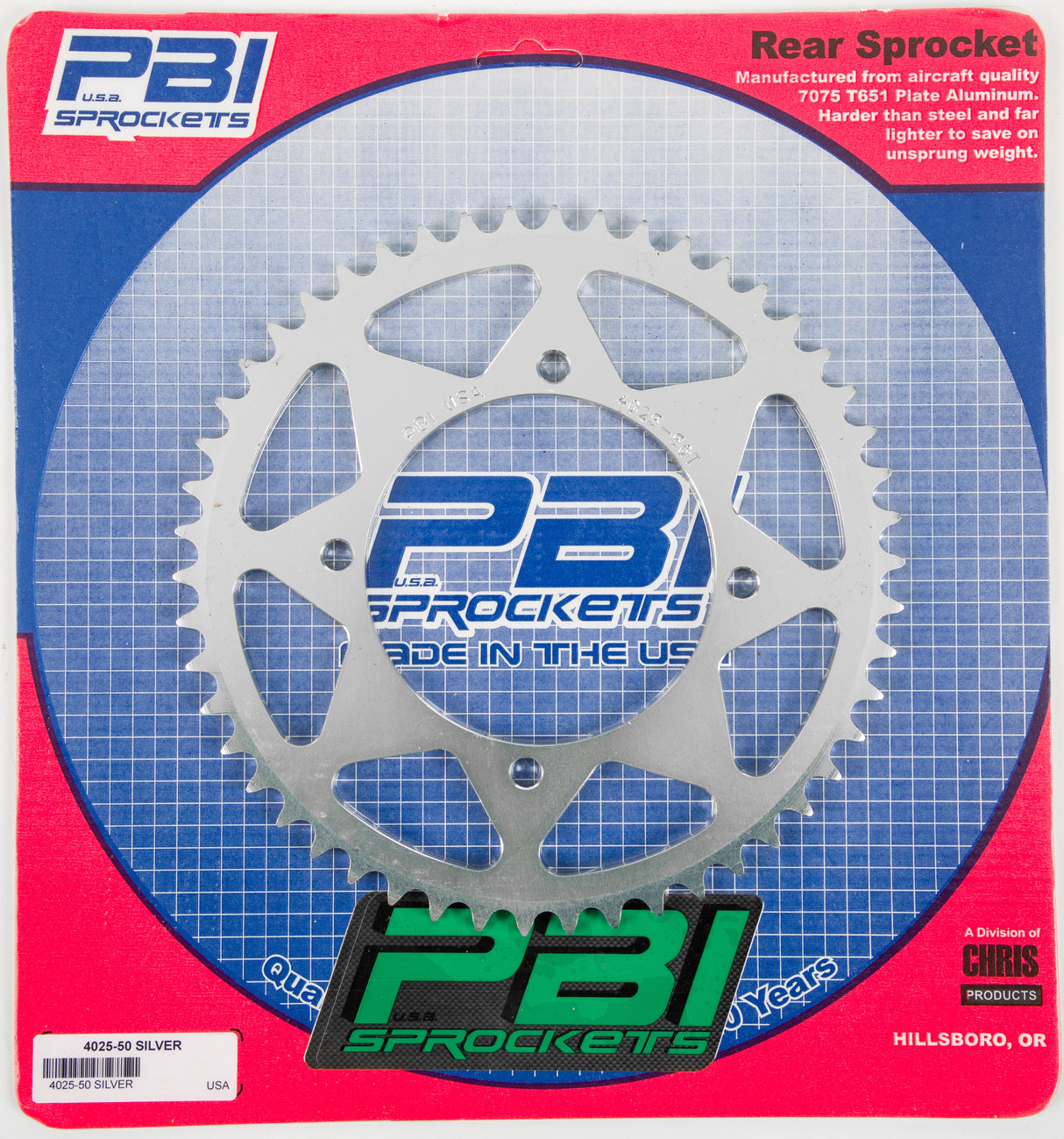 PBIRear Sprocket Aluminum 50t-420 Kaw/Suz4025-50-1