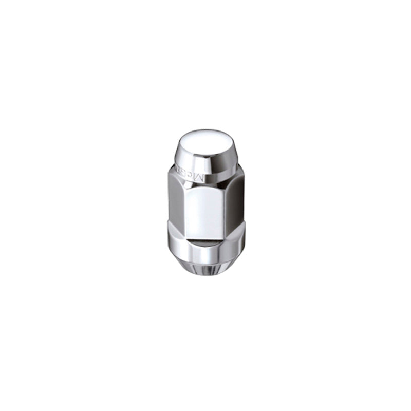 McGard Hex Lug Nut (Cone Seat Bulge Style) M14X1.5 / 22mm Hex / 1.635in. Length (4-Pack) - Chrome 64073