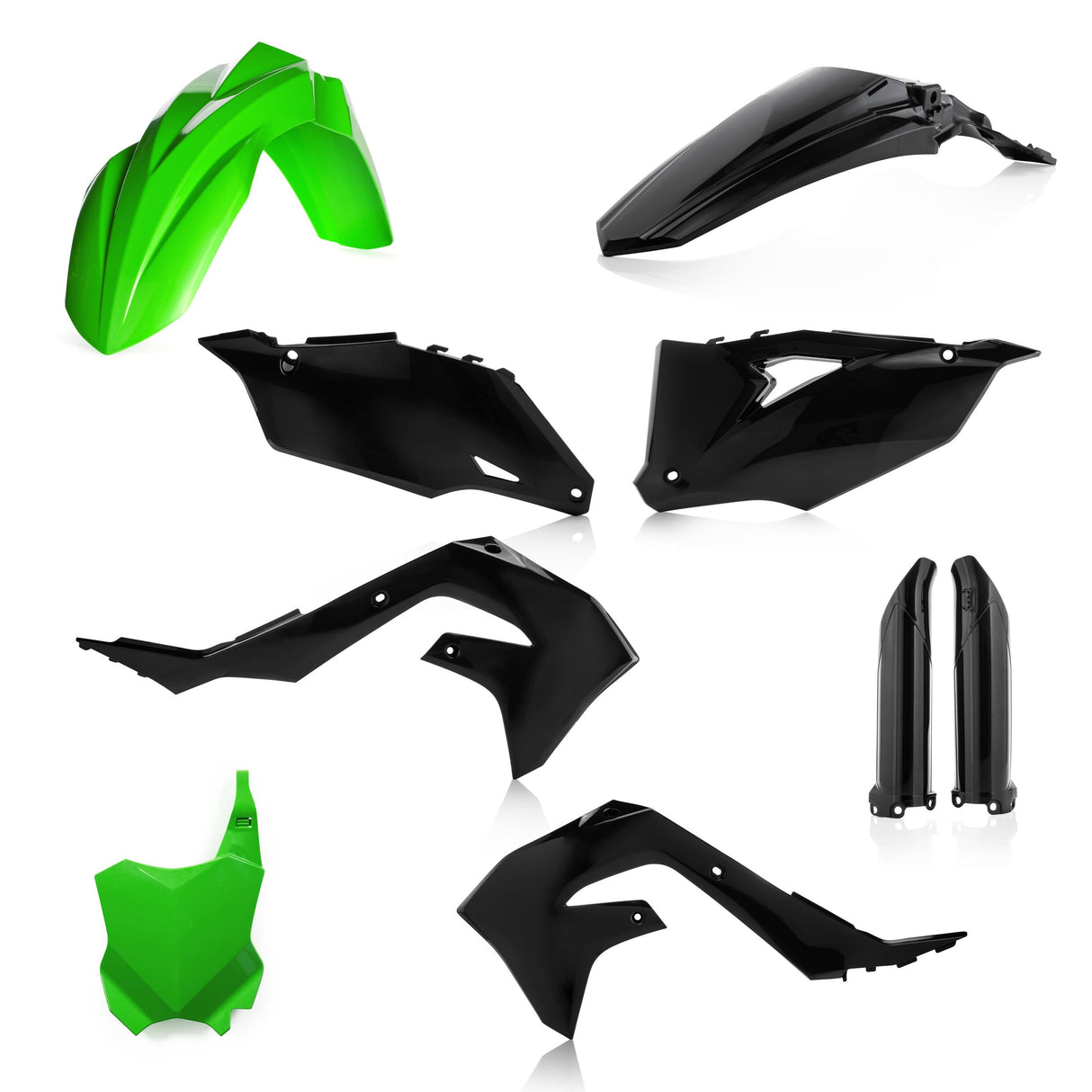 ACERBIS Full Plastic Kit Kaw Green/Black 2736291089