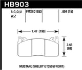 Hawk DTC-80 15-17 Ford Mustang Shelby GT350/GT350R Front Brake Pads