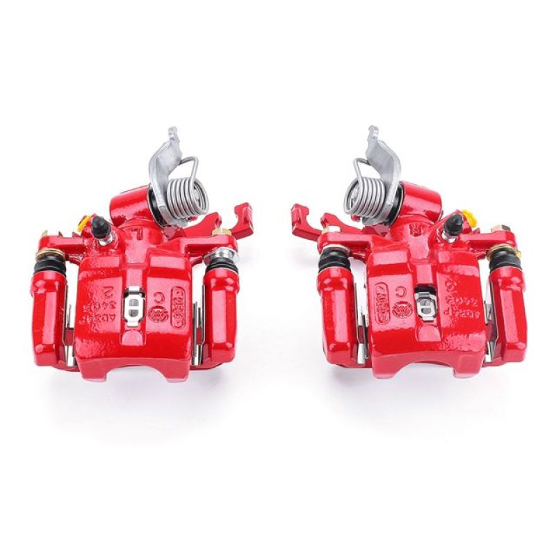 Power Stop 98-02 Honda Accord Rear Red Calipers w/Brackets - Pair S2088