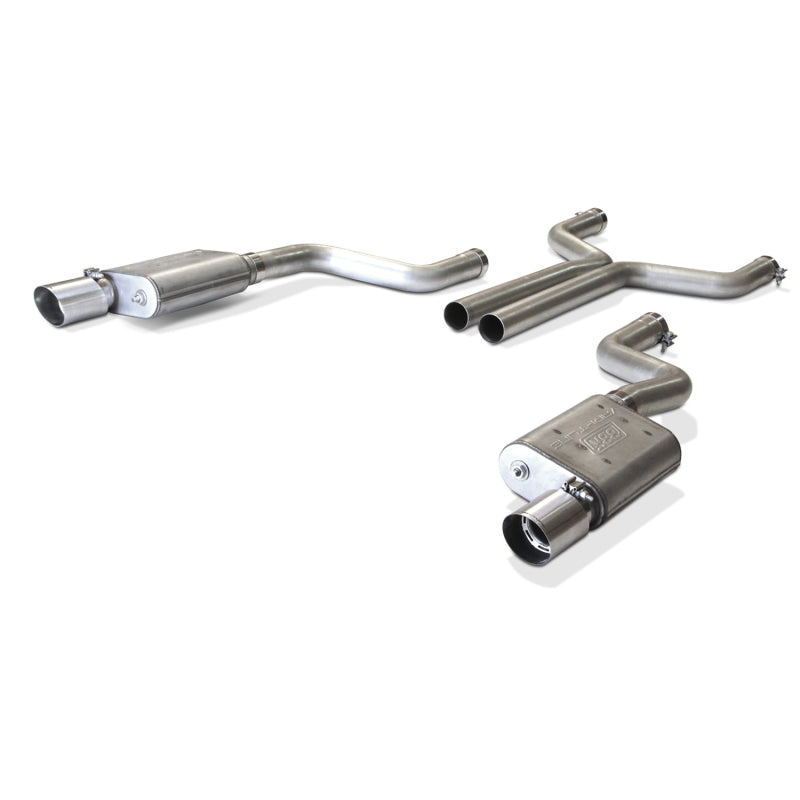 BBK 2015-16 Mustang GT Varitune Complete Cat Back Exhaust System (Includes Resonator Delete X-Pipe) 30065