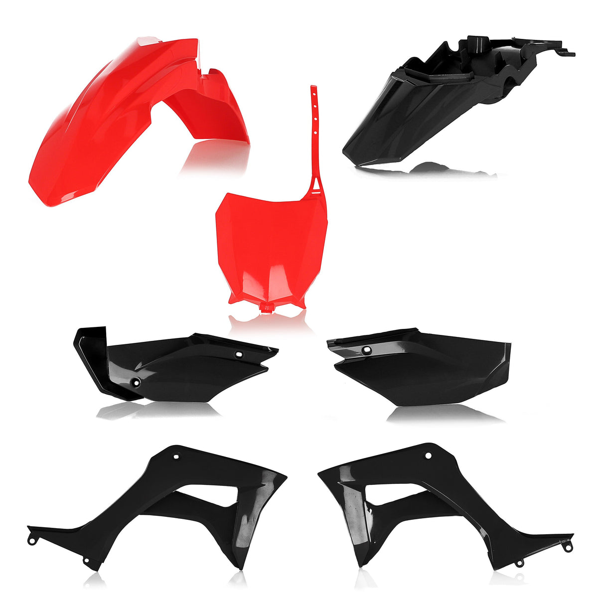 ACERBIS Full Plastic Kit Hon Red/Black 2861931018