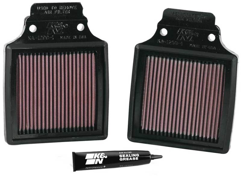 K&N 00-06 Kawasaki ZX12R Ninja Replacement Air Filter (2 Per Box) KA-1299-1