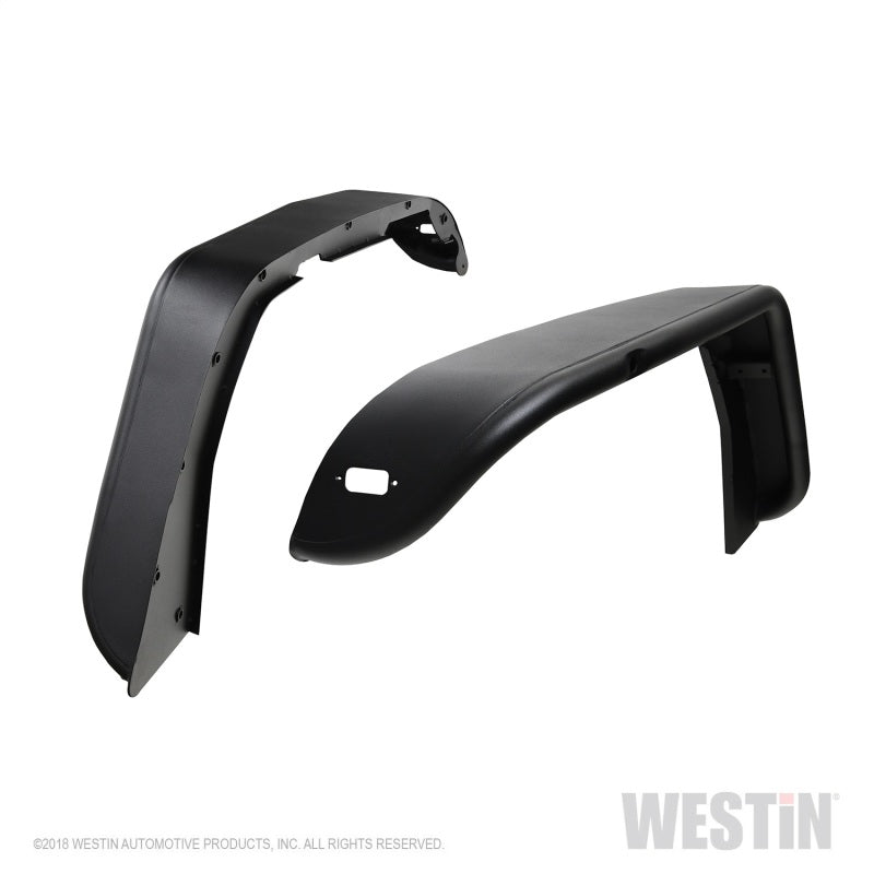 Westin 18-20 Jeep Wrangler JL / 20 Gladiator Tube Fenders - Front - Textured Black