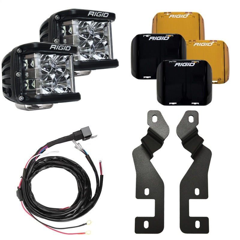 Rigid 2021+ Ford Bronco Sport A-Pillar D-SS Series Side Shooter Light Mount Kit 46710