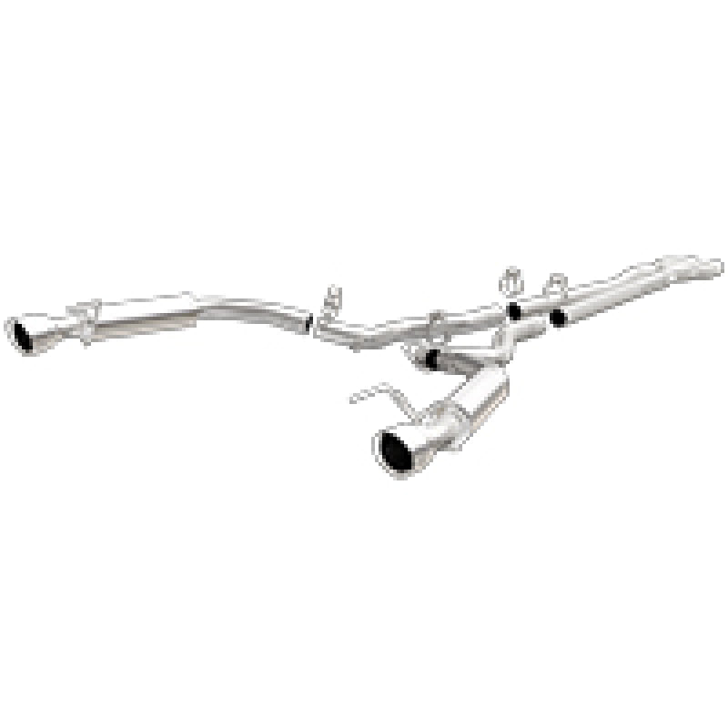 MagnaFlow Cat Back, SS, 2.5in, Competition, Dual Split Polished 4.5in Tips 2015 Ford Mustang V6 3.7L 19099