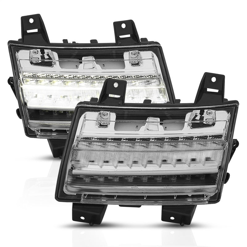 ANZO 18-19 Jeep Wrangler JL LED Chrome Clear w/ Sequential Signal 511082