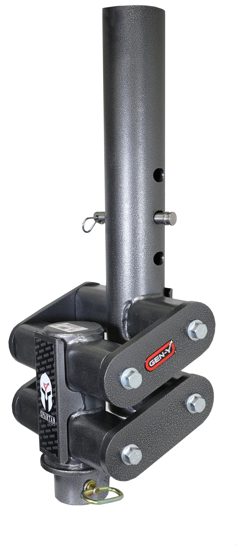 Gen-Y Spartan Torsion-Flex 5in Offset 4in RD Tube Gooseneck 2-5/16in Coupler Standard Height GH-7062