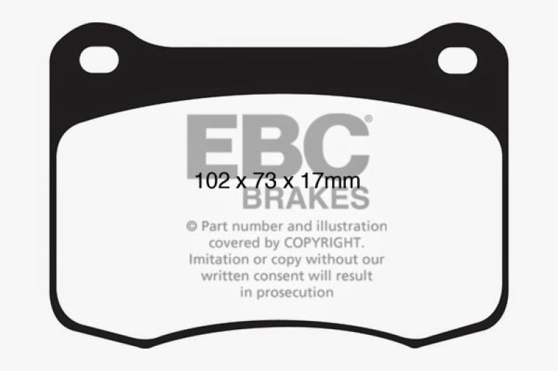 EBC 08+ Lexus IS-F 5.0 Yellowstuff Rear Brake Pads DP41820R