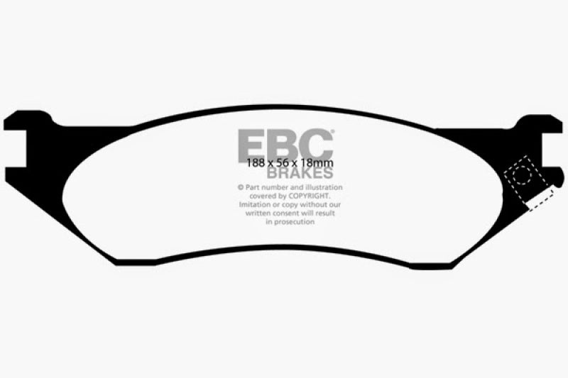 EBC 04-06 Dodge Durango 3.7 Yellowstuff Front Brake Pads DP41638R