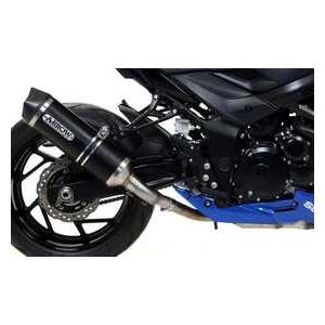 Arrow  GSR 750 11-16/GSX-S 750 17-25 Homologated Aluminium Dark Silencer With Carbon End Cap 71776akn