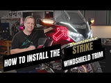 Goldstrike  Strike Windshield Trim For Gold Wing, Black 18051