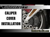 Goldstrike  Vented Caliper Covers For Gold Wing 18-Up Black 78126