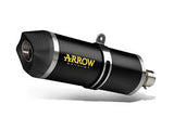 Arrow  GSR 750 11-16/GSX-S 750 17-25 Homologated Aluminium Dark Silencer With Carbon End Cap 71776akn