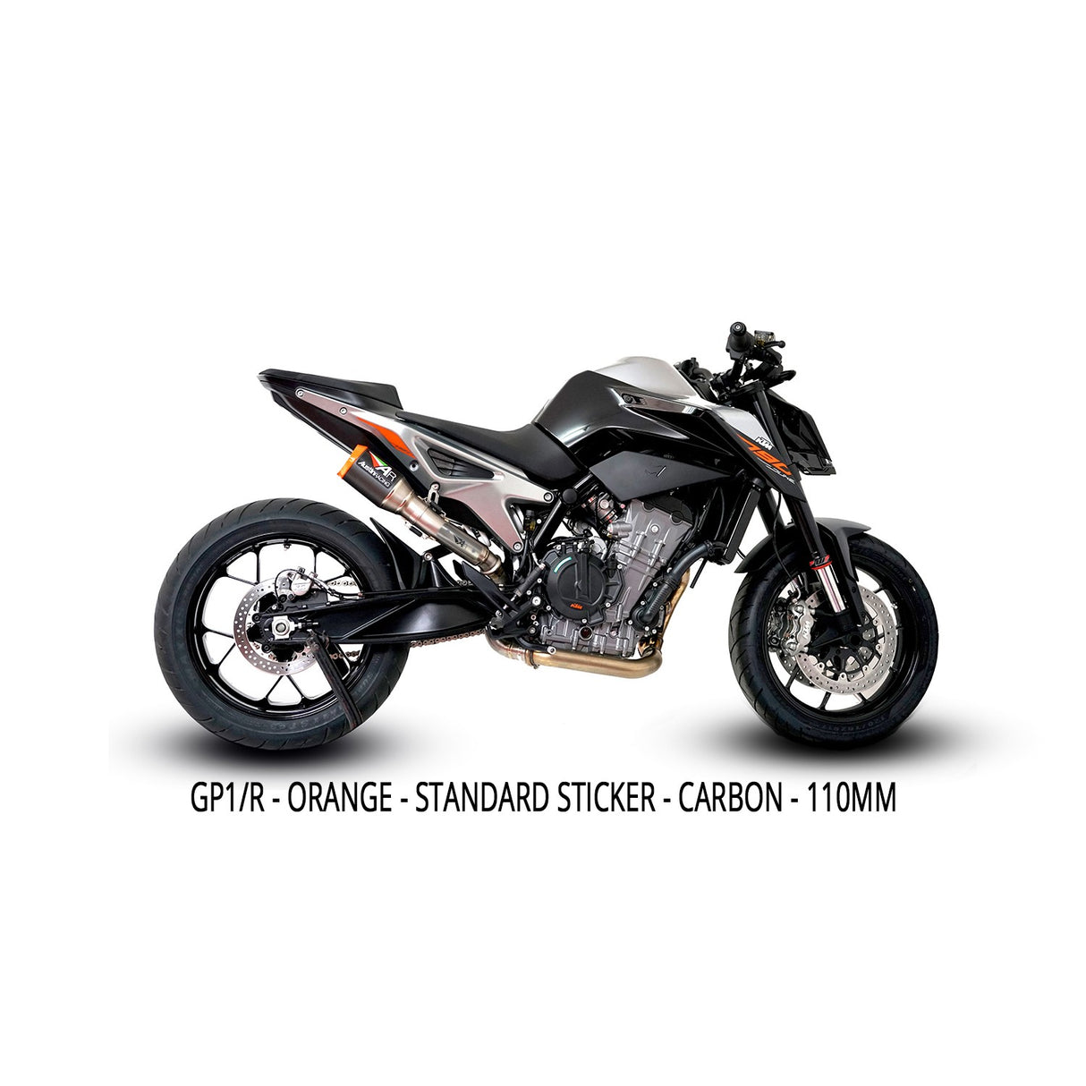 Austin Racing  KTM DUKE 890 HI-SLUNG dB COMPLIANT & RACE SLIP-ON DE-CAT EXHAUST SYSTEMS  AR78