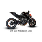Austin Racing  KTM SUPERDUKE 1290 R & SDR GT GP3 BELLY EXIT DE-CAT RACE EXHAUSTS SYSTEMS AR88
