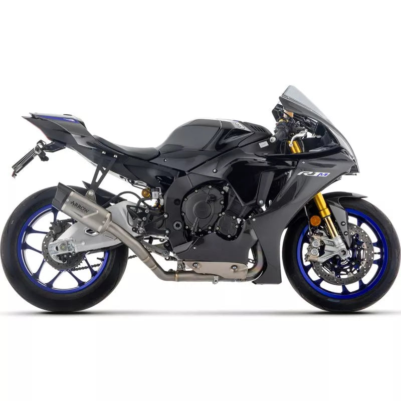 71247HK Arrow Yamaha Yzf R1 2025  Half system racing - Indy Race EVO titanium silencer + titanium link pipe ø60mm.