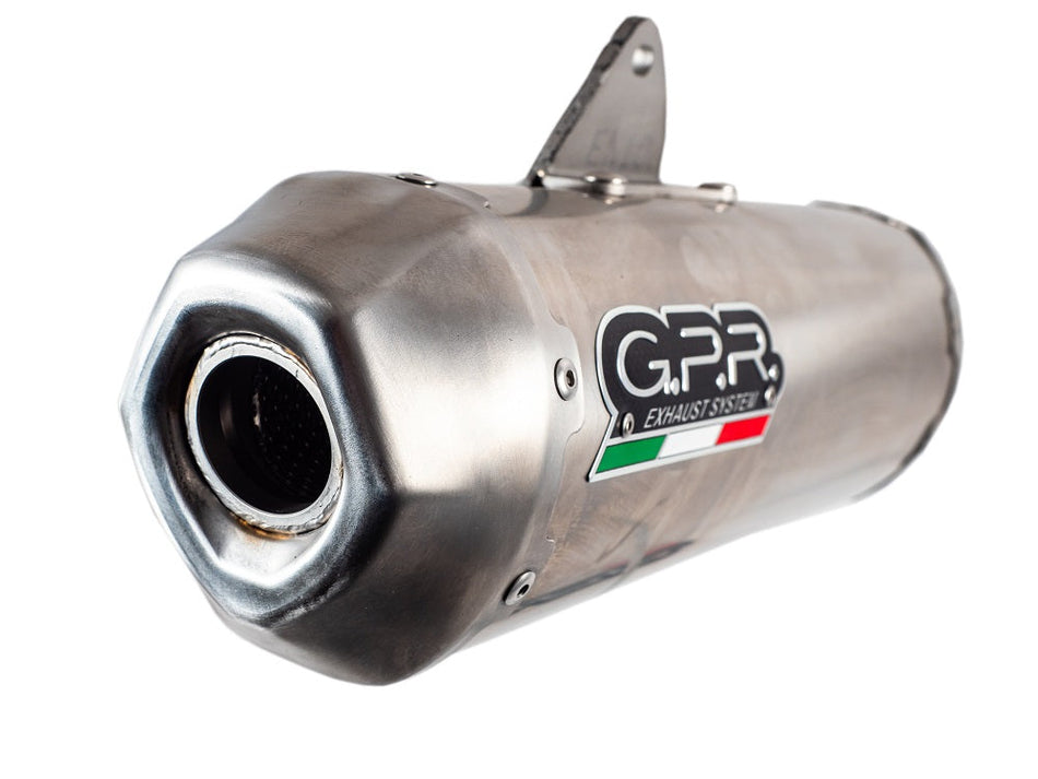 GPR Pentacross Inox Full Exhaust System, Dual Silencers, Removable DB Killers and Spark Arrestors Honda CRF250R /RX RS-9T 2018-2021  PNT.MX.11.IO