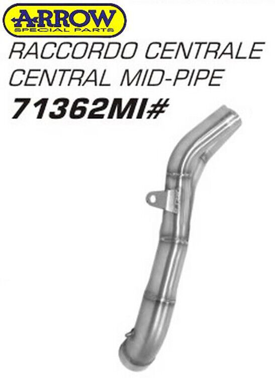 Arrow Yamaha Yzf R1 '07 2:1 Central Mid-Pipe For Arrow And Stock Mid-Pipe 71362mi