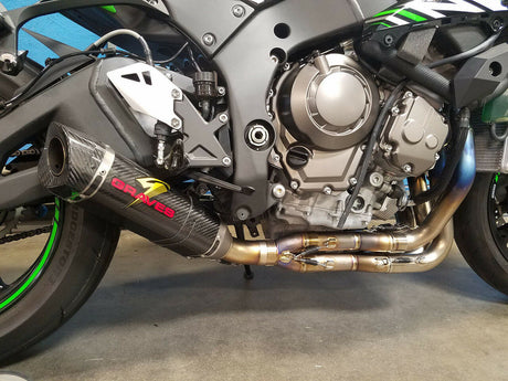 Graves motorsports works zx10r 16-21  link low mount full exhaust system exk-16zx1-ftcl