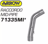 Arrow 71335mi Honda CBR1000RR 2004-2007  Stainless Steel Mid-Pipe 71335mi