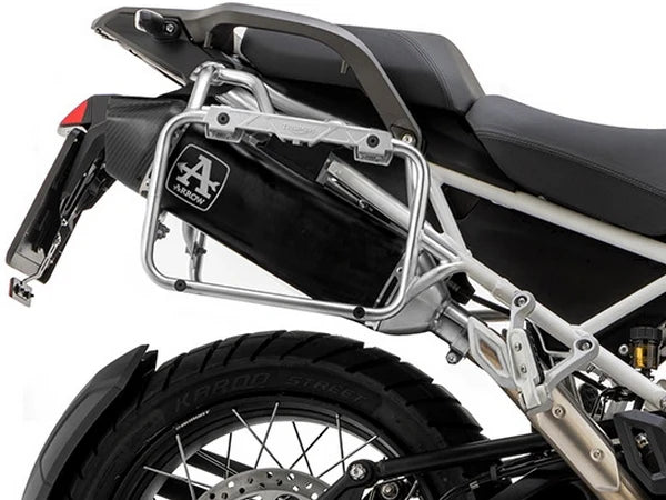 72503VAN  Arrow  Veloce Slip-on Exhaust, Dark for Triumph Tiger 1200 (2022-) (With Side Cases)