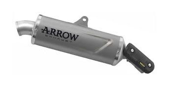 Arrow 72646PO Indy Race Evo Homologated Exhaust, Titanium for Aprilia Tuareg 660 22-24