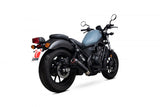 Scorpion Exhausts Red Power Slip-On Exhaust Honda Rebel CMX500 Black PHA191BCER