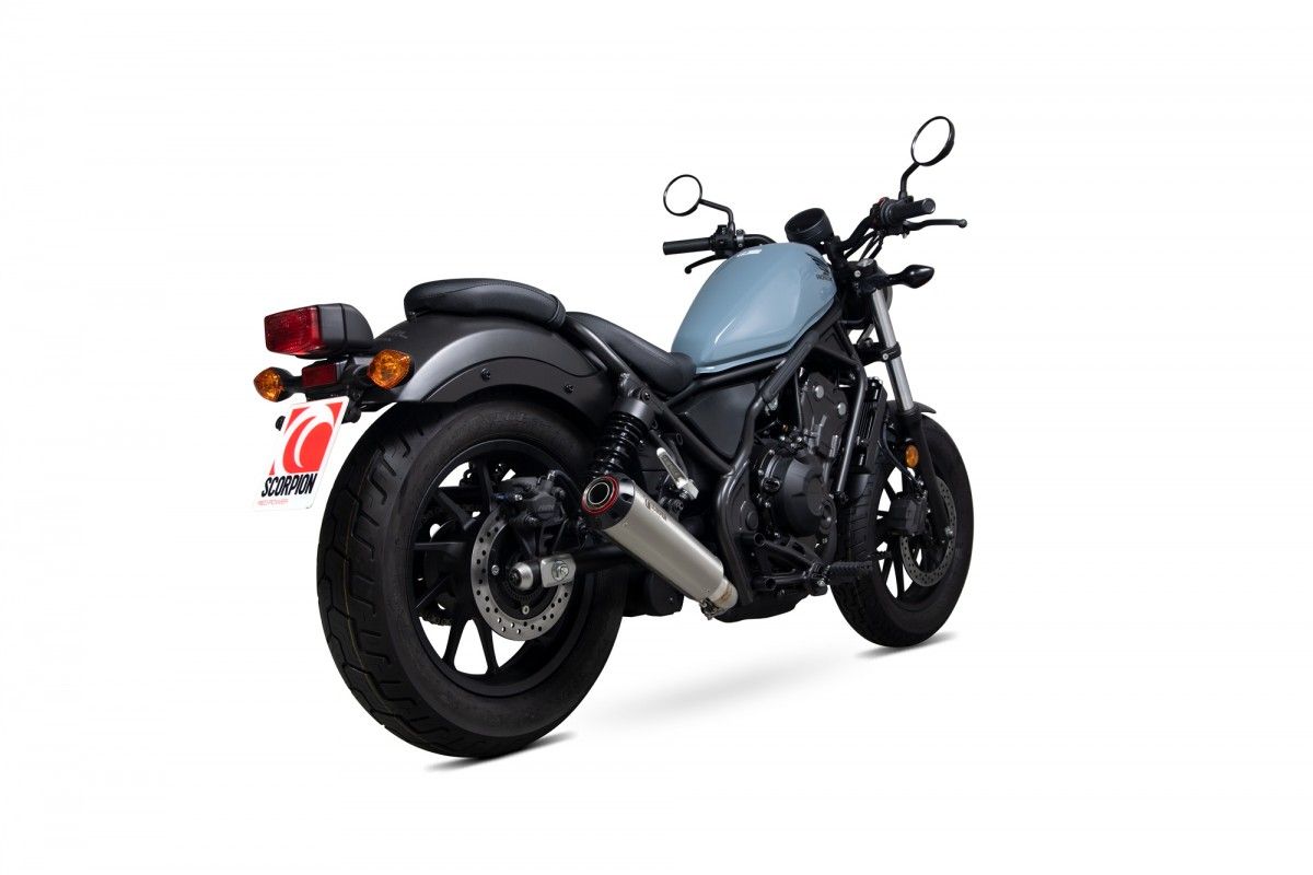 Scorpion Exhausts Red Power Slip-On Exhaust Honda Rebel CMX500 Stainless Steel PHA191SEO