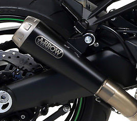 71776prn Arrow GSR 750 11-16/GSX-S 750 17-25  Homologated Pro Race Nichrom Dark Silencer With Link Pipe For Original And Arrow Collectors