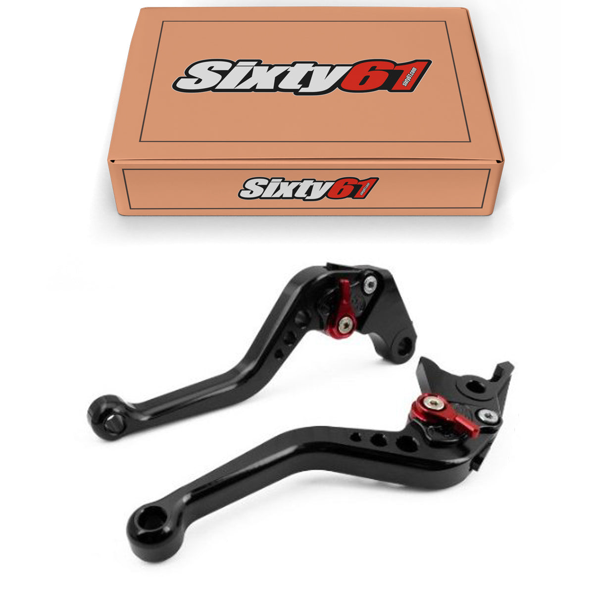 Sixty61 Yamaha Brake & Clutch Levers, Black Shorty Adjustable