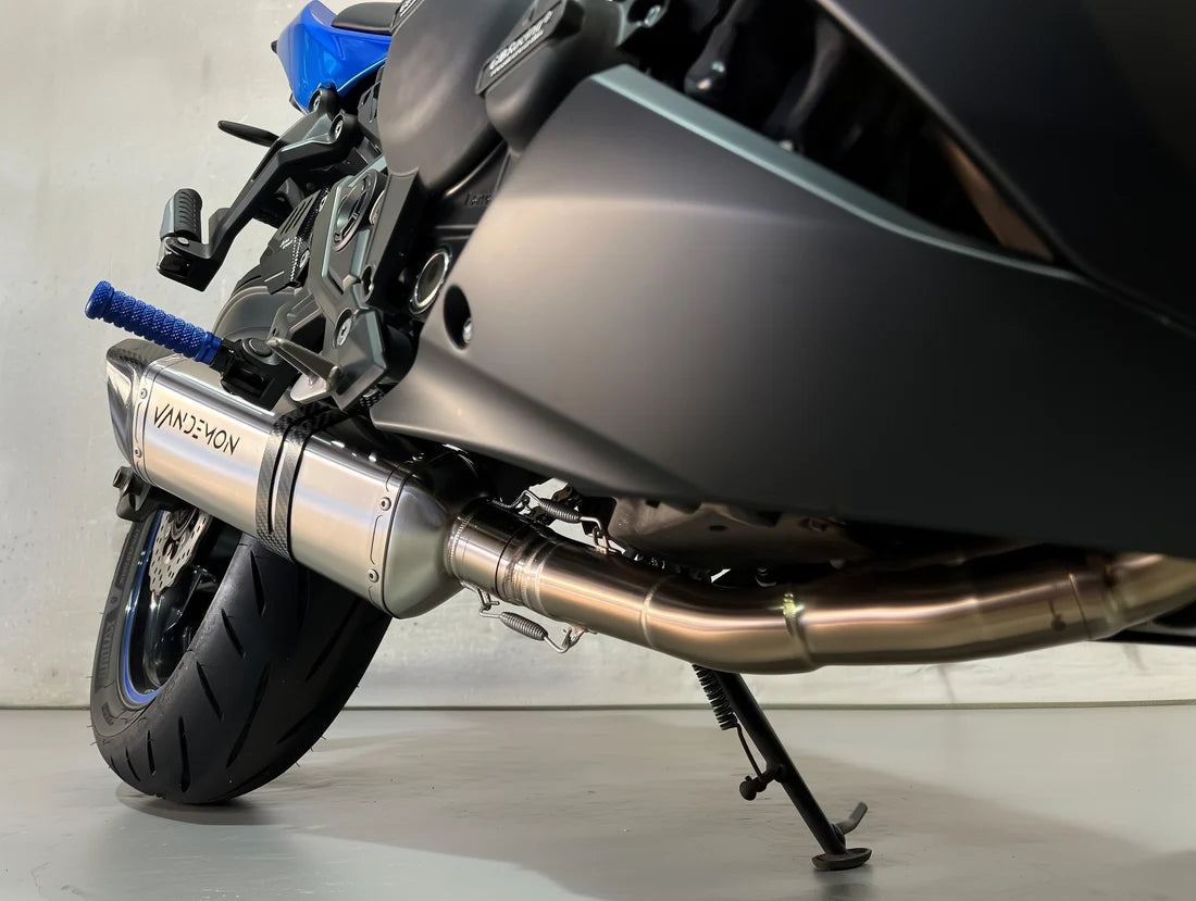 VANDEMON Kawasaki Z650 & Ninja 650 Vandemon Stainless Steel Exhaust System KAWANJA650SSBREXA