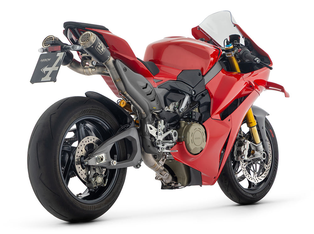 71253CP Arrow Exhaust full system Ducati Panigale V4 2025 Full High Pro-Race Titanium Black Racing