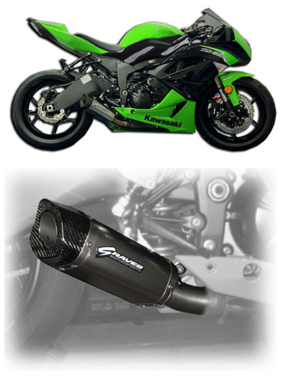 Graves motorsports zx6r / zx636  2013-2018 slip-on exhaust