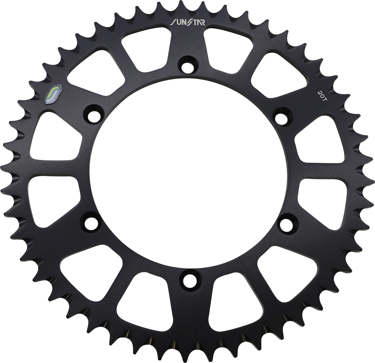 SUNSTAR SPROCKETS Rear Sprocket - 49 Tooth - Kawasaki - Black 5-361949BK