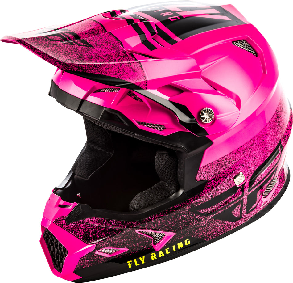 FLY RACING Toxin Embargo Helmet Neon Pink/Black Lg 73-8539-7