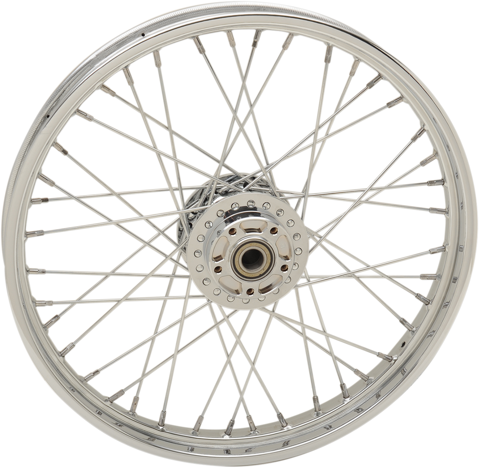 DRAG SPECIALTIES Front Wheel - Single Disc/ABS - Chrome - 21"x2.15" - '12-'17 FXD N/F FXDWG MODELS 64560