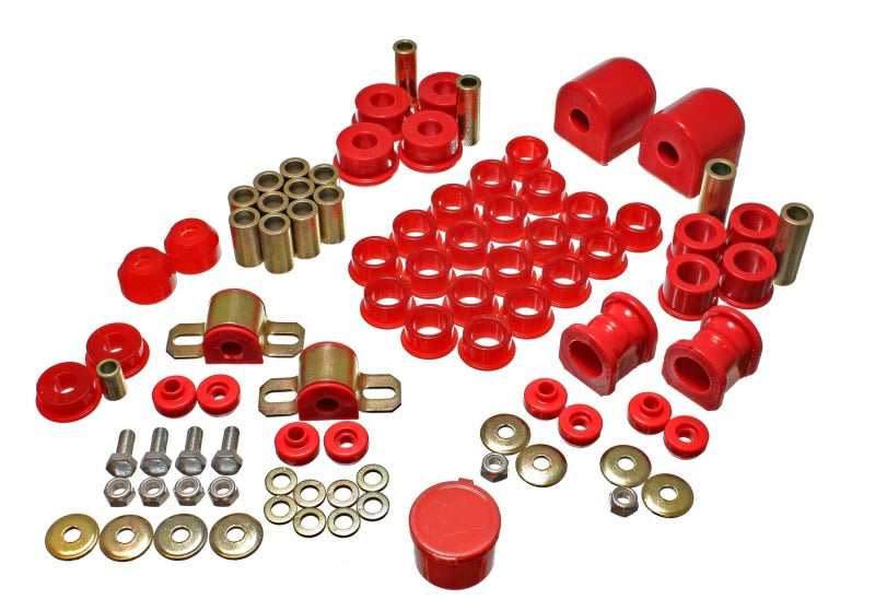 Energy Suspension 91-94 Nissan Sentra/NX1600/2000 Red Hyper-Flex Master Bushing Set 7.18104R