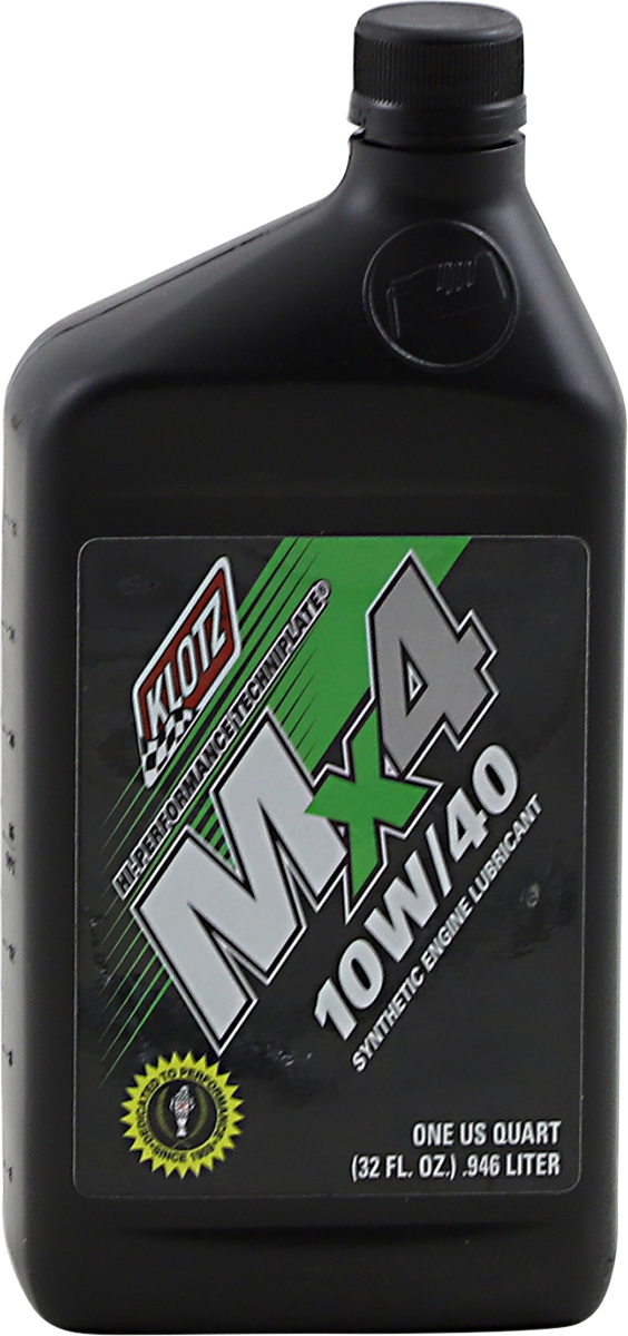 KLOTZ OIL MX4 Synthetic Engine Oil - 10W-40 - 1 U.S. quart KL-860