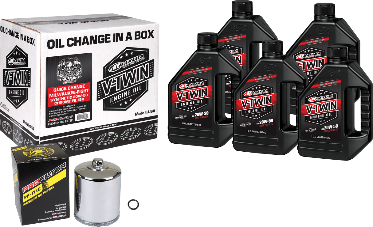 MAXIMAV-Twin Quick Change Kit Syn M8 Chrome Filter90-129015PC