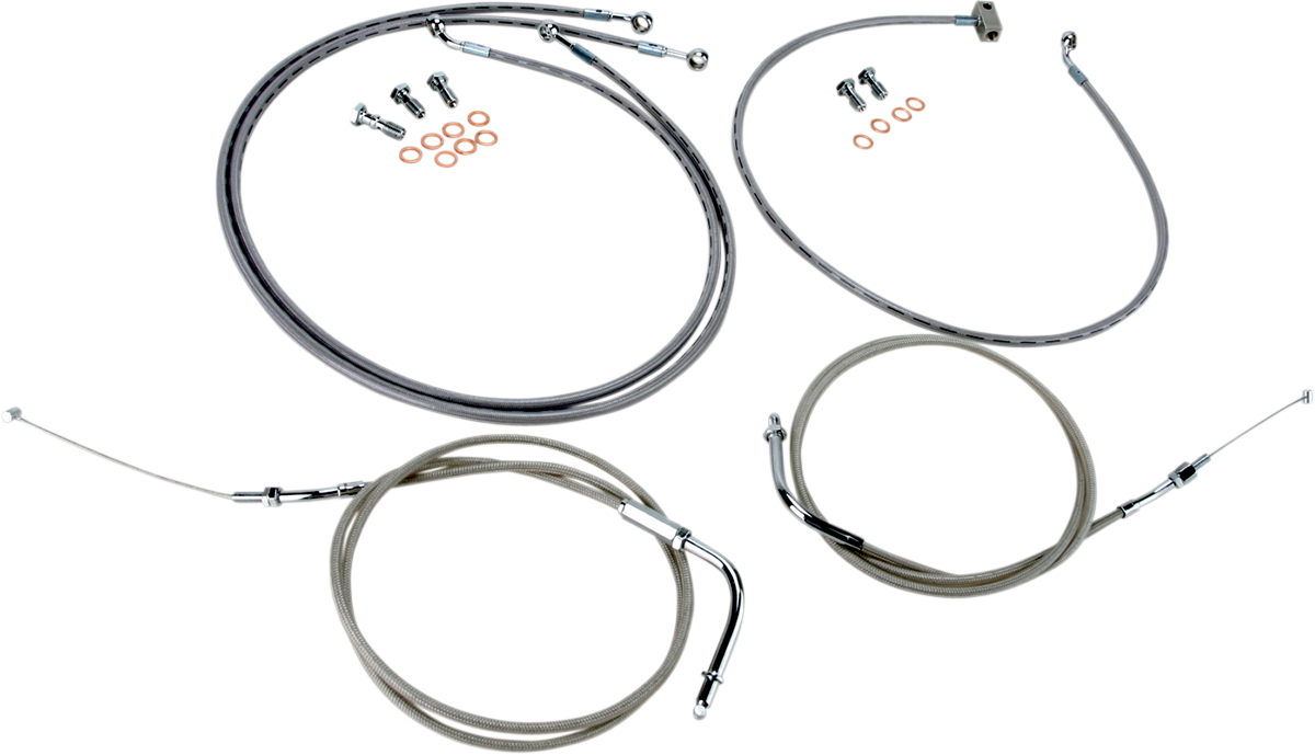 Kit de línea de cables BARON - 12" - 14" - Roadliner - Acero inoxidable BA-8059KT-12 