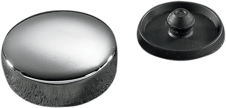 COLONY Chrome Stem Bolt Cover and Rubber Plug - '57-'78 XL 8810-2