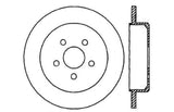 StopTech 03-09 Chrysler PTCruiser Tur / 03-05 Dodge Neon SRT-4 Rear Left Slotted & Drilled Rotor 127.63054L