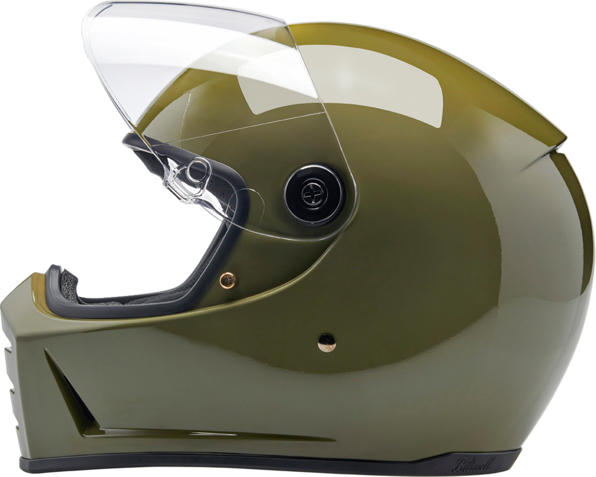 BILTWELL Lane Splitter Helmet - Gloss Olive Green - XS 1004-154-501