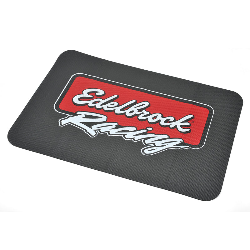 Edelbrock Racing Fender Cover - PVC Foam Mat - 2 Color Printed Edelbrock Racing Logo 2324